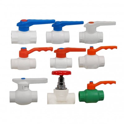 Ppr Pipes And Fittings Ball Valve Stop Plastic Ppr Ball Valve With Steel Ball Water Gas Oil